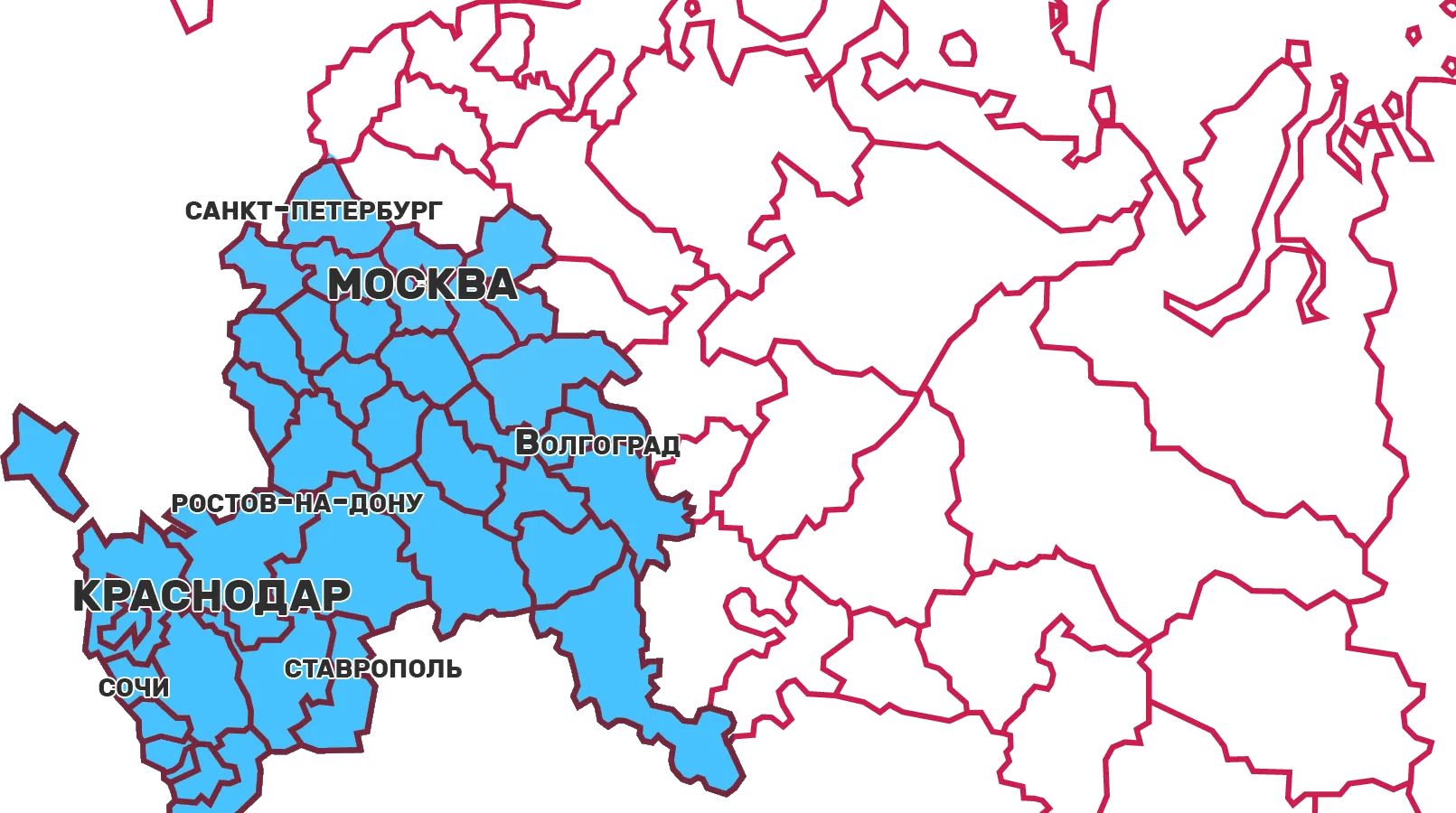 Карта в Красной Поляне